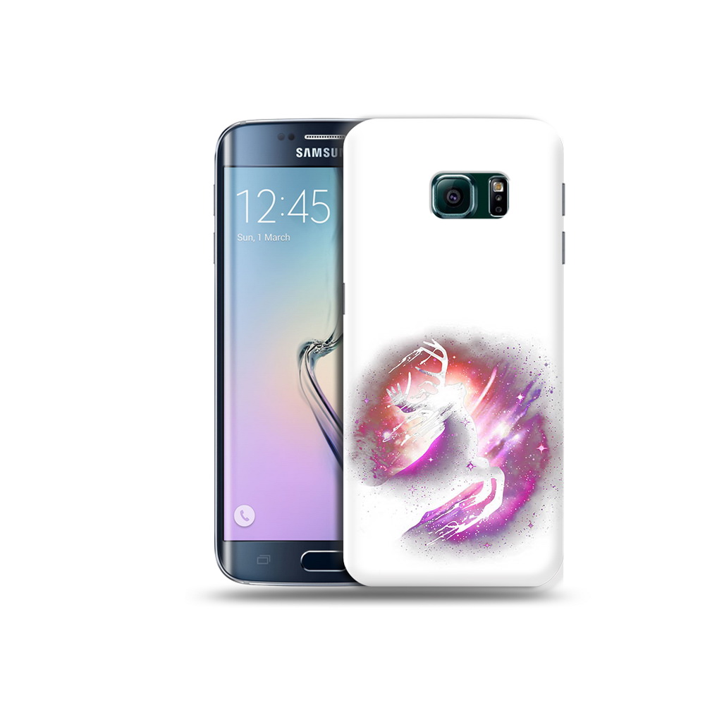 

Чехол MyPads Tocco для Samsung Galaxy S6 Edge звездный олень, Прозрачный, Tocco