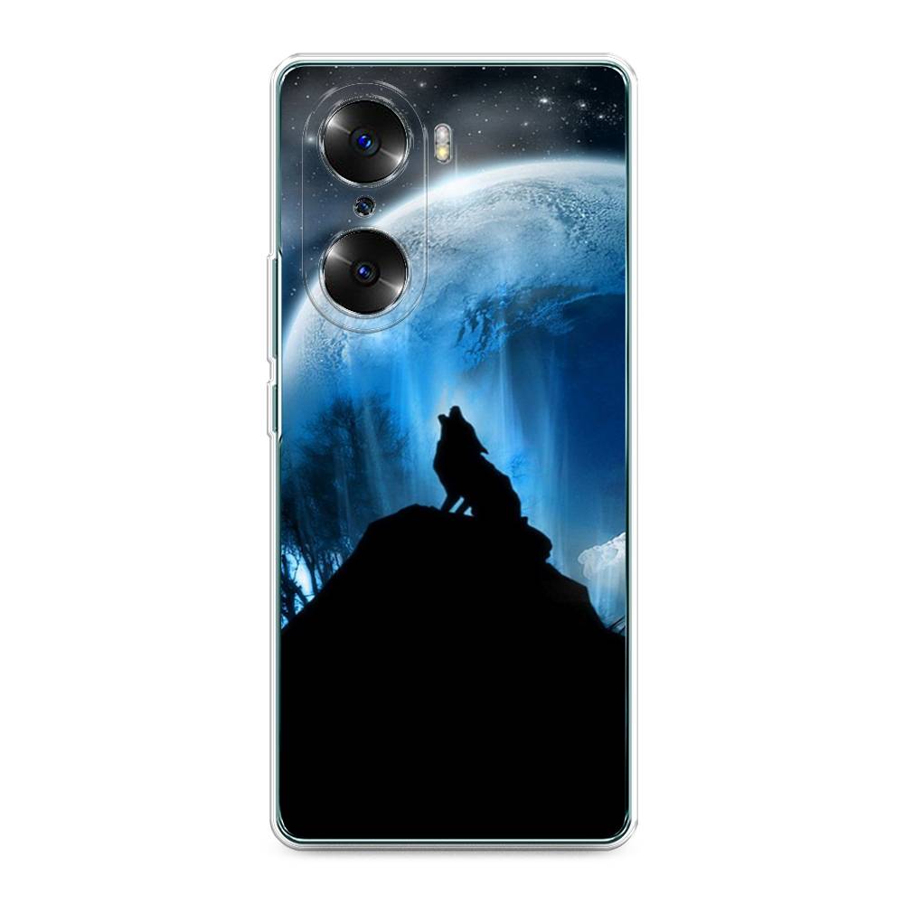 

Чехол на Honor 60 "Волк 2", Синий;черный;белый, 6106650-1