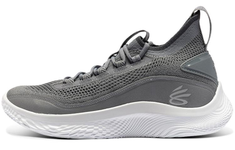 

Кроссовки унисекс Under Armour Curry 8 Shine серые 42.5 EU, Серый, Curry 8 Shine