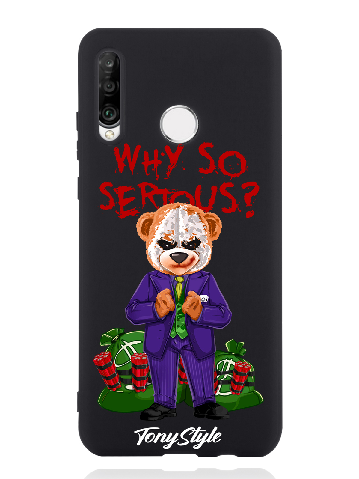 

Чехол Tony Style Huawei P30 Lite Tony Style Джокер Joker Why so serious, Huawei P30 Lite Tony Style Джокер Joker Why so serious