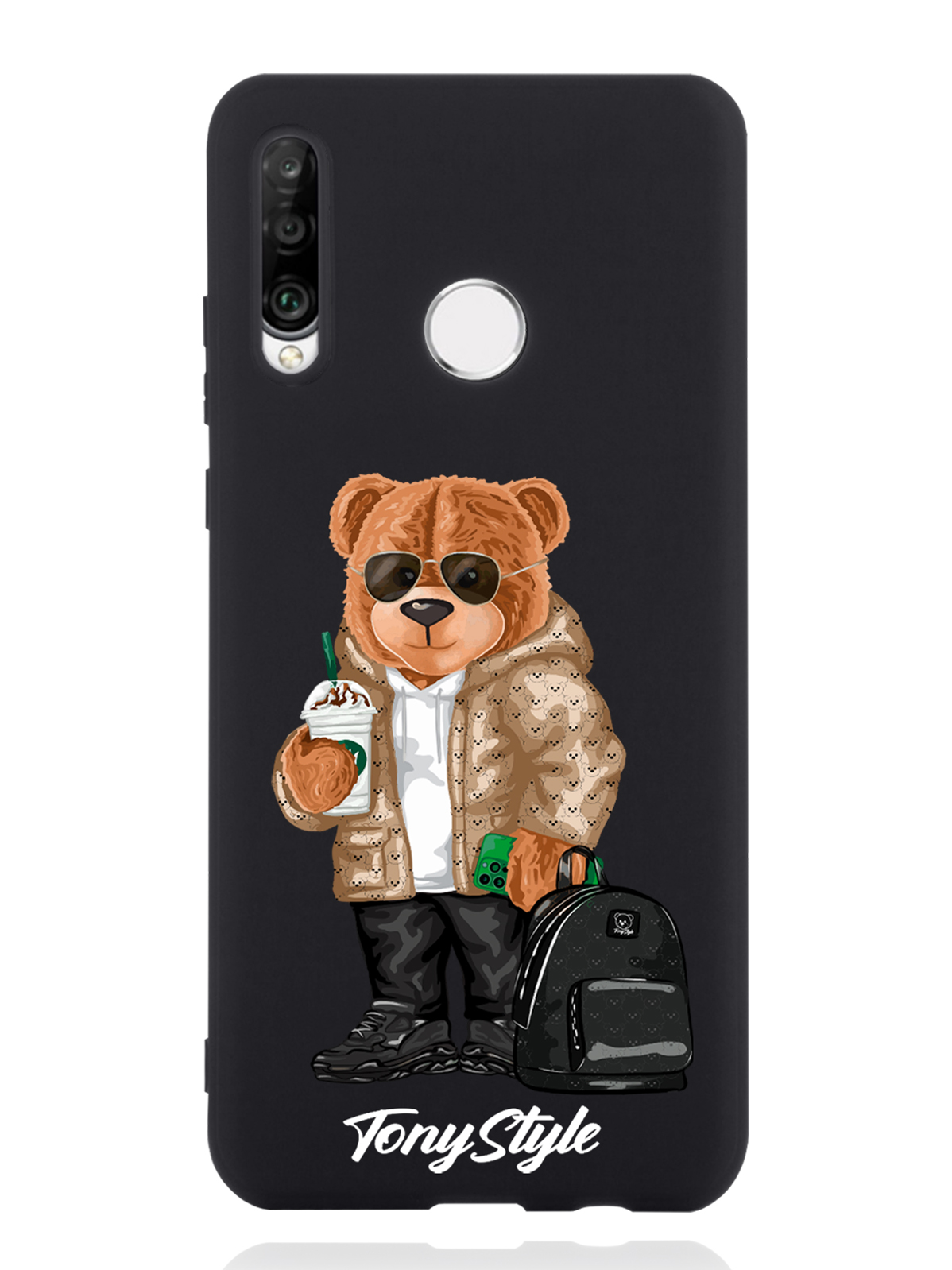 

Чехол Tony Style Huawei P30 Lite Tony Style в очках, Коричневый;черный;белый, Huawei P30 Lite Tony Style в очках