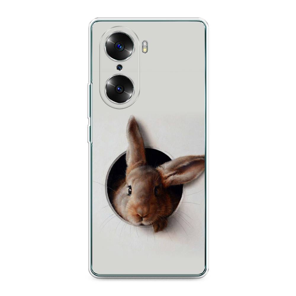 

Чехол на Honor 60 "Любопытный кролик", Серый;коричневый, 6106650-1