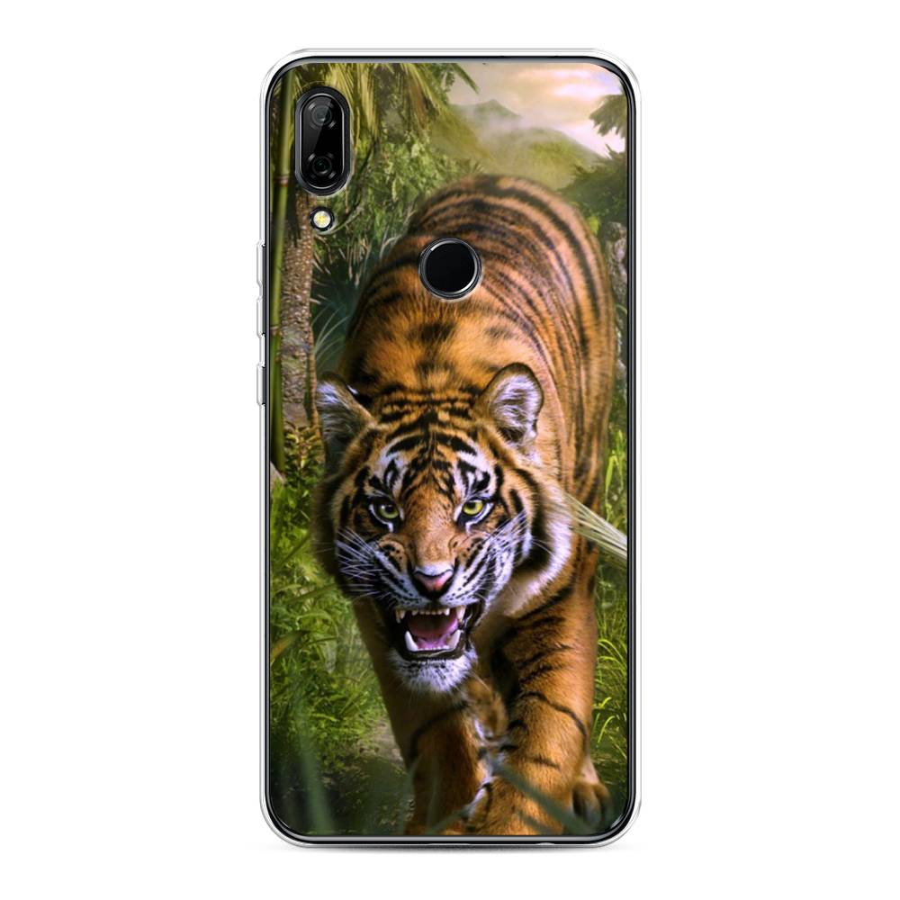 

Чехол для Honor 9X/Huawei P Smart Z "Тигр в джунглях 2", Оранжевый;зеленый, 69450-1