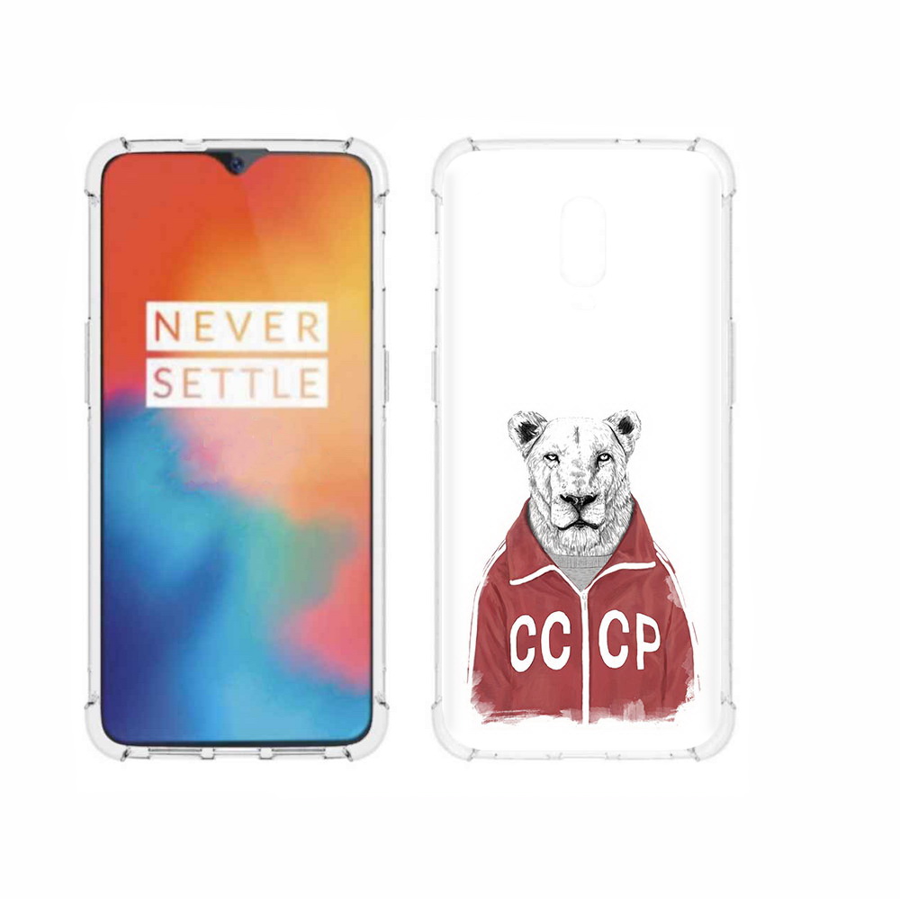 

Чехол MyPads Tocco для OnePlus 6T львица ссср, Прозрачный, Tocco
