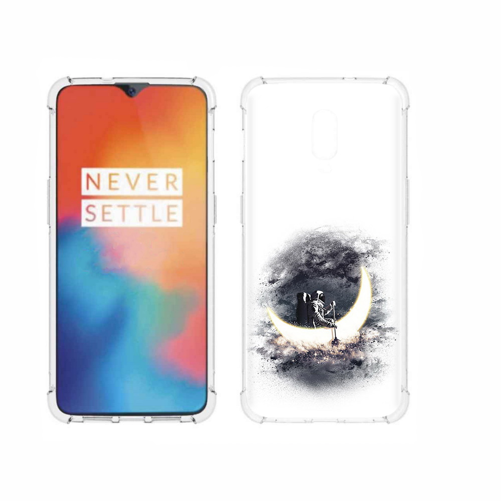 

Чехол MyPads Tocco для OnePlus 6T лунный путешественник, Прозрачный, Tocco