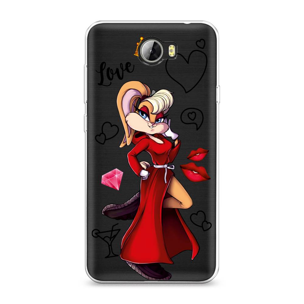 

Чехол для Honor 5A/Huawei Y5 II "Rich Lola Bunny", Красный;бежевый;оранжевый, 60350-6