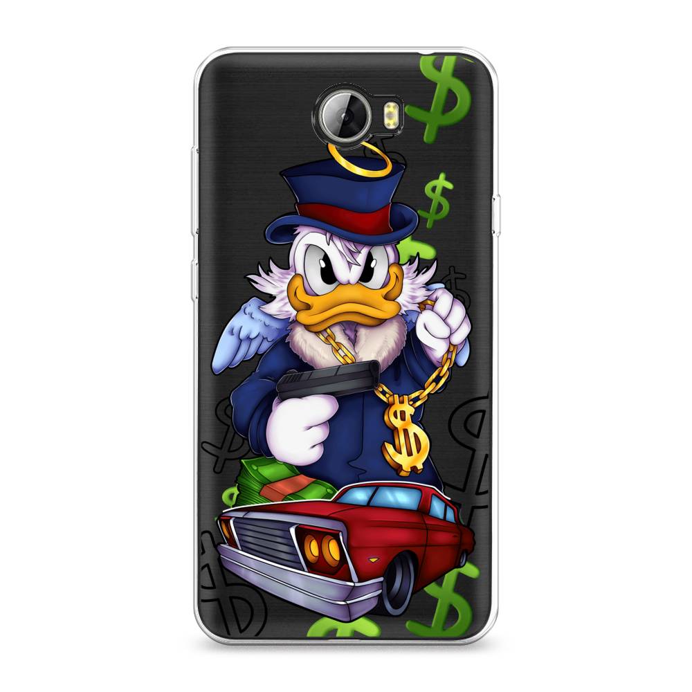 

Чехол для Honor 5A/Huawei Y5 II "Scrooge McDuck with a Gold Chain", Красный;синий;белый, 60350-6