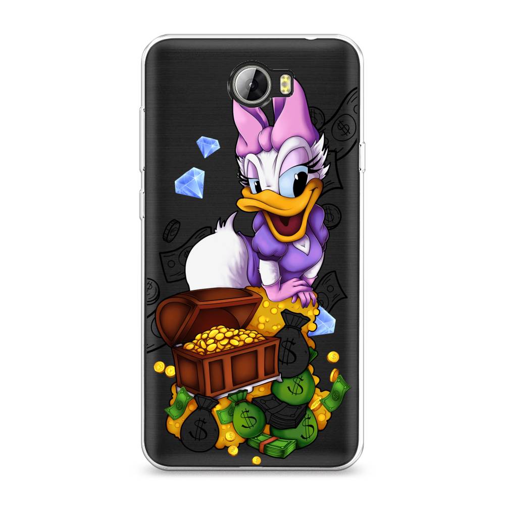 

Чехол на Honor 5A "Rich Daisy Duck", Коричневый;белый;фиолетовый, 60350-6