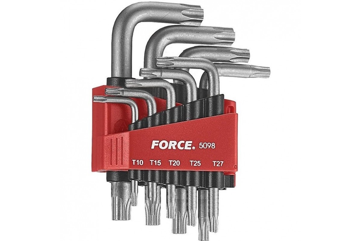 Набор ключей Г-образных TORX Т10-Т50 9пр FORCE 5098