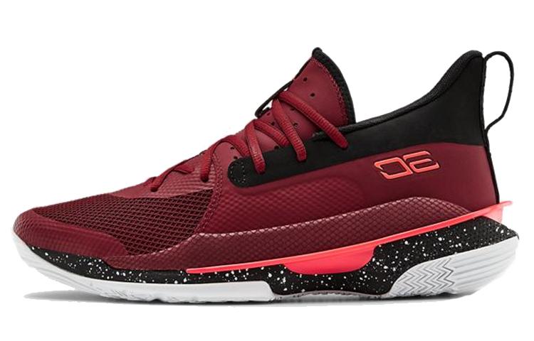 

Кроссовки унисекс Under Armour Curry 7 7 бордовые 41 EU, Бордовый, Curry 7 7