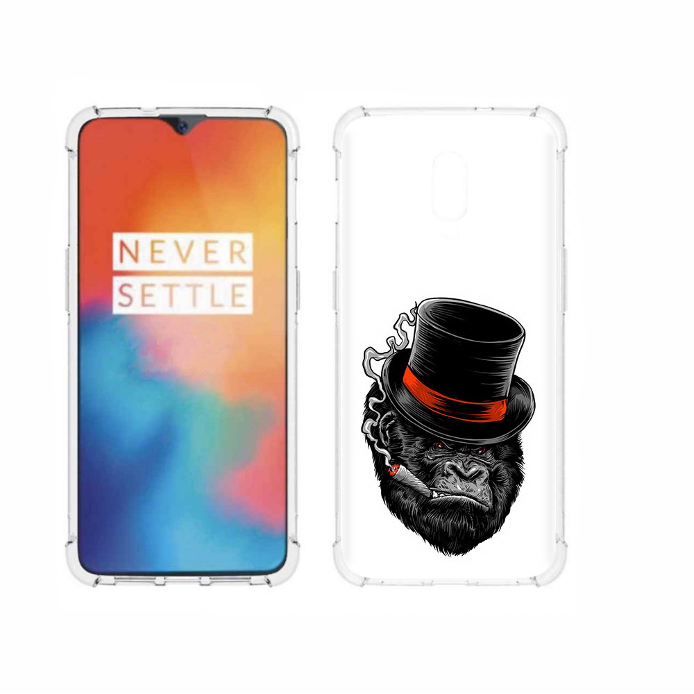 

Чехол MyPads Tocco для OnePlus 6T дизайнерская горилла, Прозрачный, Tocco