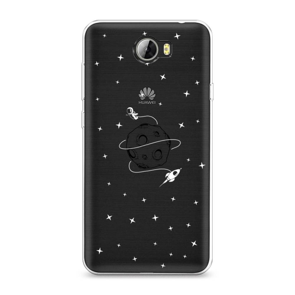 

Чехол для Honor 5A/Huawei Y5 II "Полет вокруг луны", Белый;серый;черный, 60350-2