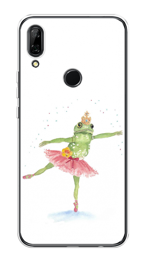 

Чехол на Honor 9X/Huawei P Smart Z "Лягушка-балерина", Зеленый, 69450-4
