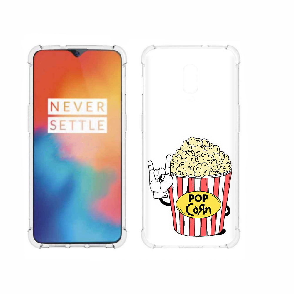 

Чехол MyPads Tocco для OnePlus 6T крутой попкорн, Прозрачный, Tocco