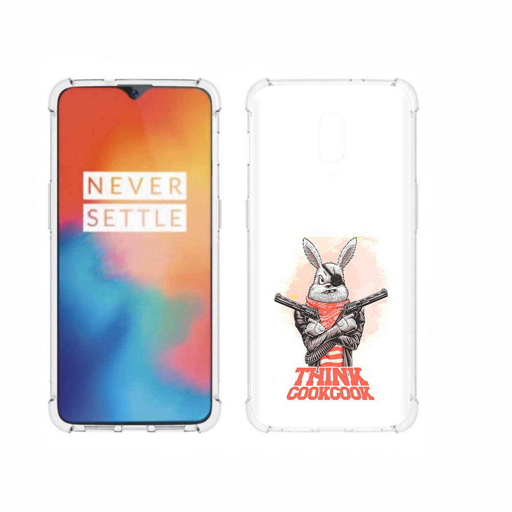 

Чехол MyPads Tocco для OnePlus 6T кролик пират, Прозрачный, Tocco