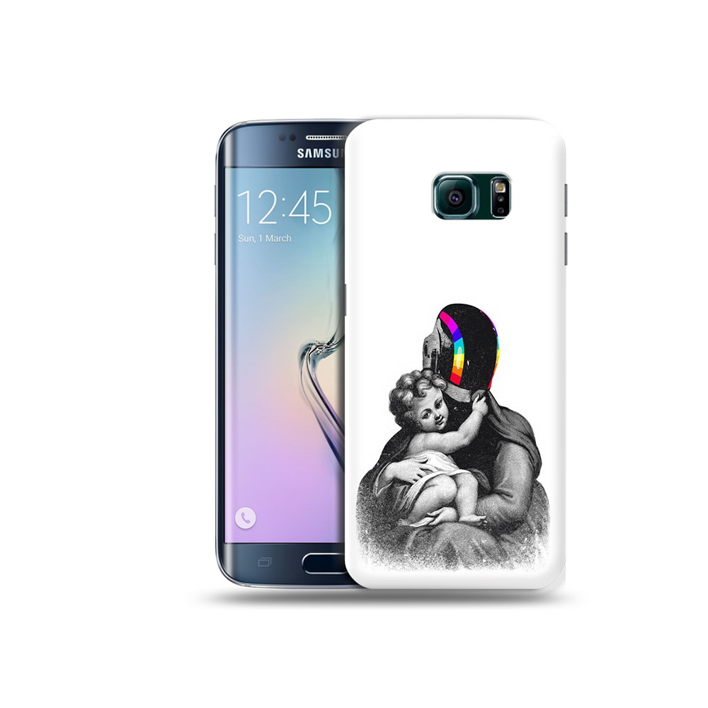 

Чехол MyPads Tocco для Samsung Galaxy S6 Edge защитник в шлеме, Прозрачный, Tocco