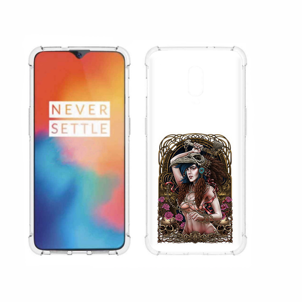 

Чехол MyPads Tocco для OnePlus 6T красивая девушка рисунок, Прозрачный, Tocco