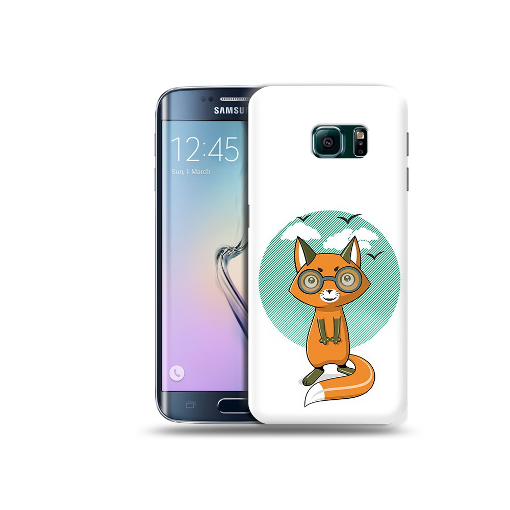 

Чехол MyPads Tocco для Samsung Galaxy S6 Edge задумчивая лиса, Прозрачный, Tocco