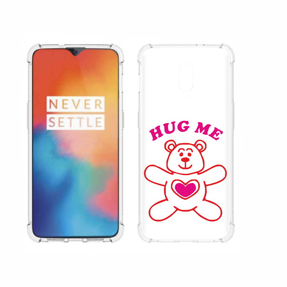 

Чехол MyPads Tocco для OnePlus 6T 14 февраля обними меня, Прозрачный, Tocco