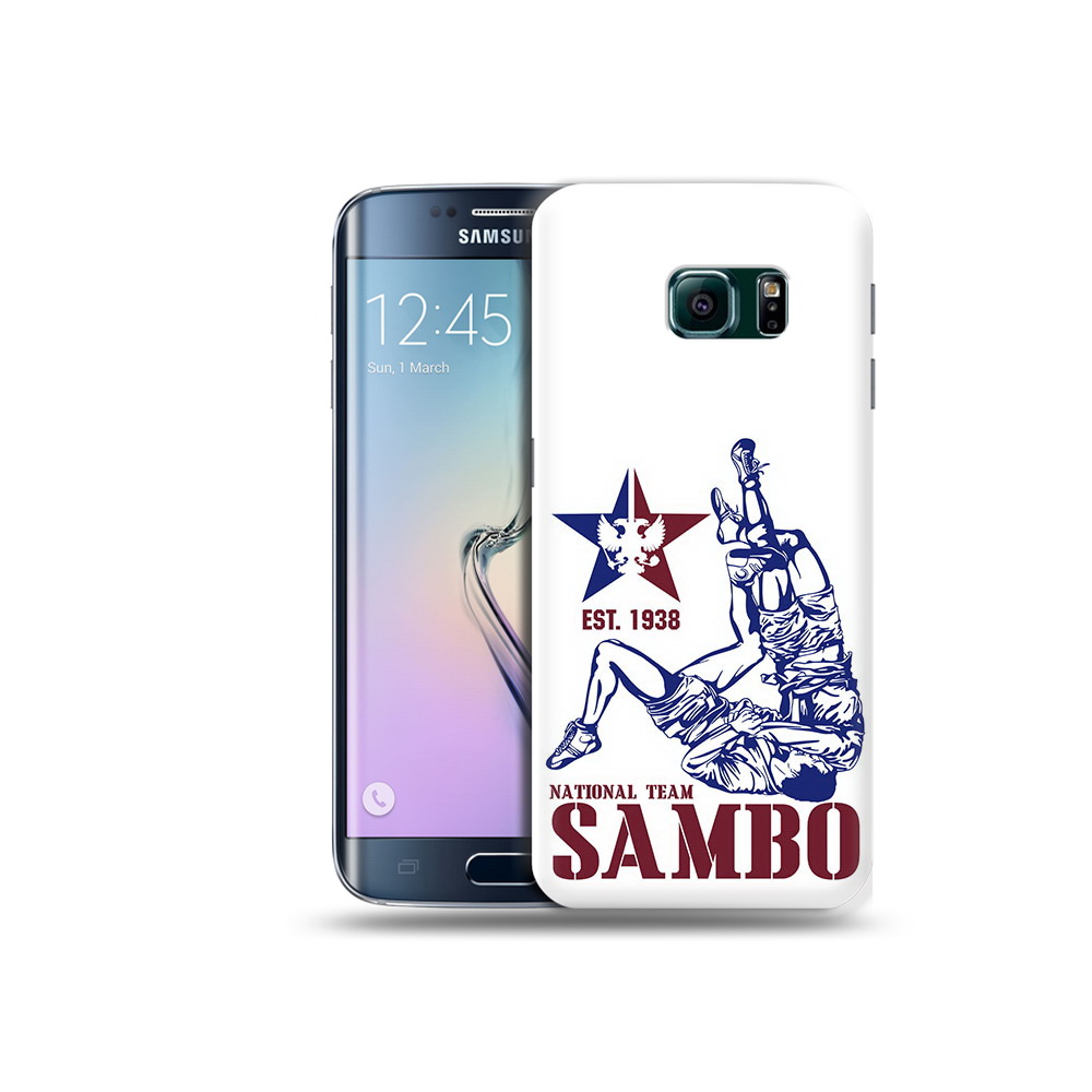 

Чехол MyPads Tocco для Samsung Galaxy S6 Edge единоборства самбо, Прозрачный, Tocco