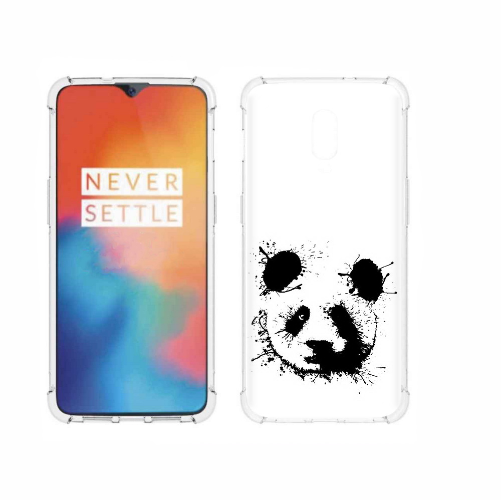 

Чехол MyPads Tocco для OnePlus 6T клякса-панда, Прозрачный, Tocco