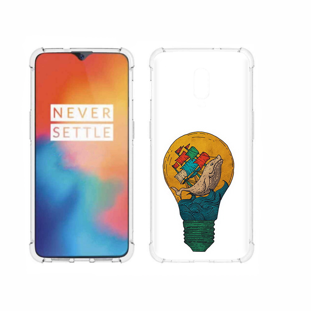 Чехол MyPads Tocco для OnePlus 6T кит в лампочке с парусами