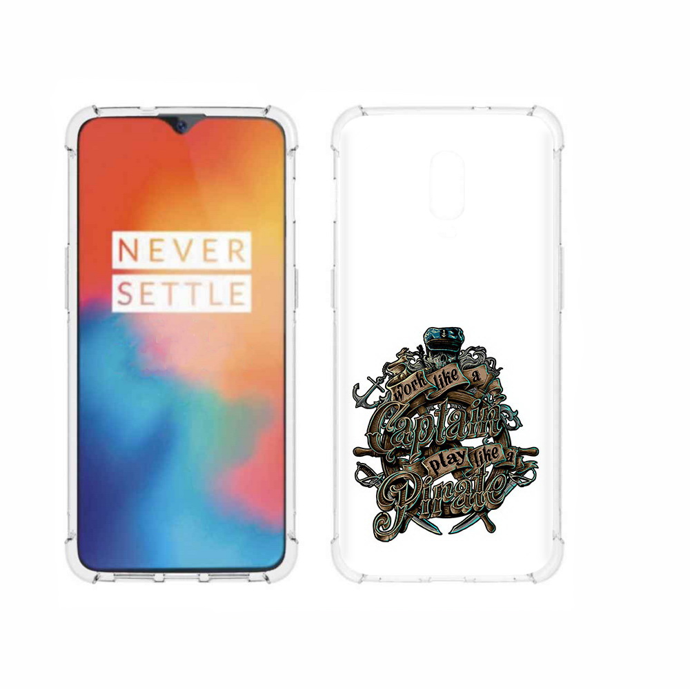 

Чехол MyPads Tocco для OnePlus 6T капитан пиратов, Прозрачный, Tocco