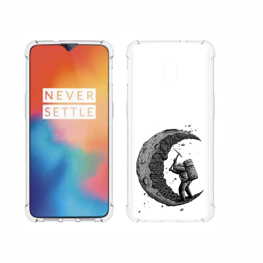 

Чехол MyPads Tocco для OnePlus 6T камненная луна, Прозрачный, Tocco