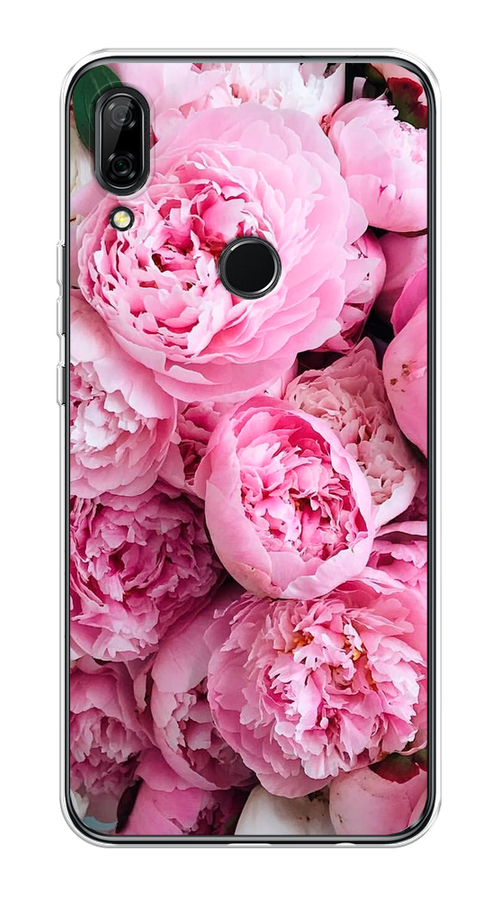 

Чехол на Honor 9X/Huawei P Smart Z "Розовые пионы", Бежевый;розовый, 69450-2