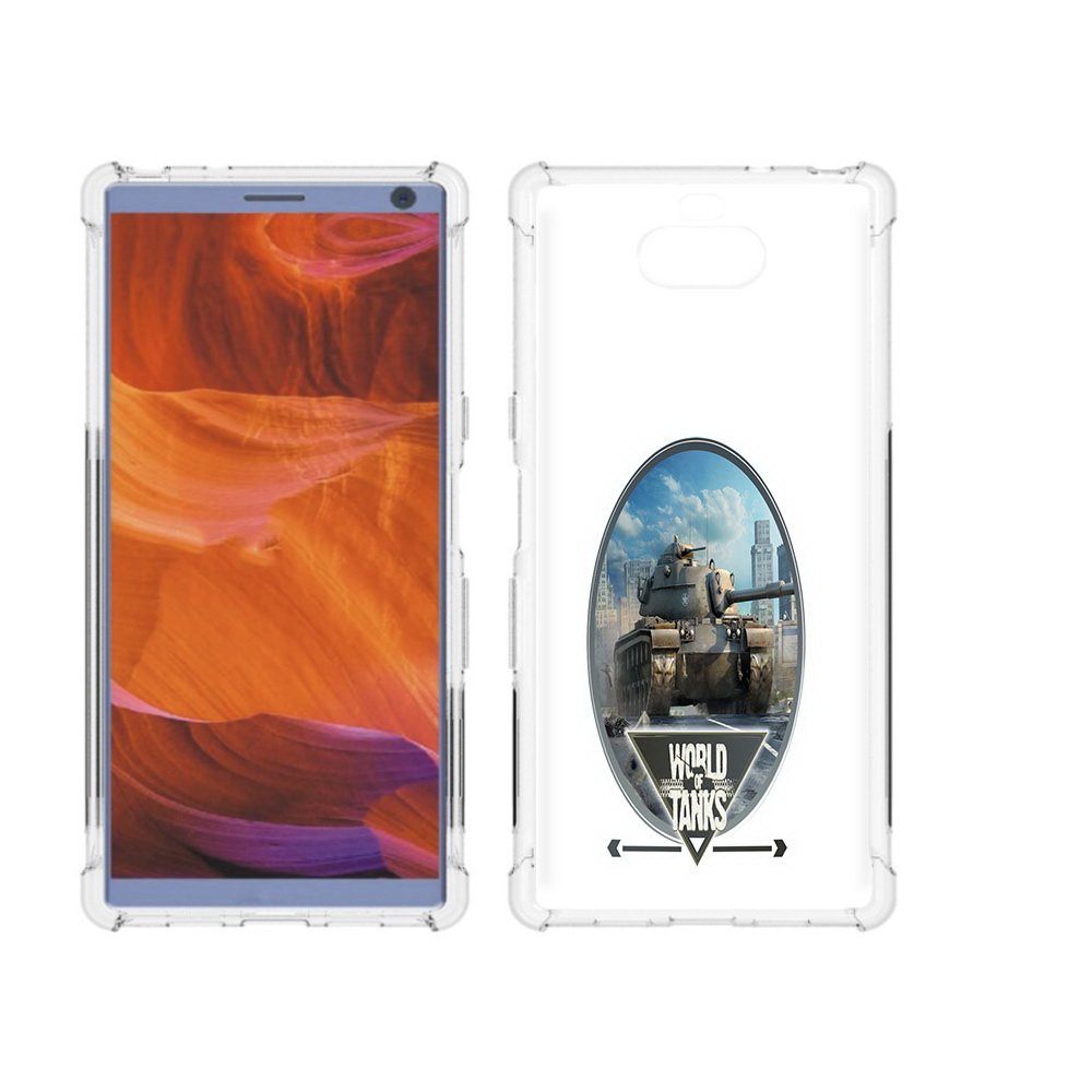 

Чехол MyPads Tocco для Sony Xperia 10 Plus игра с танками, Прозрачный, Tocco
