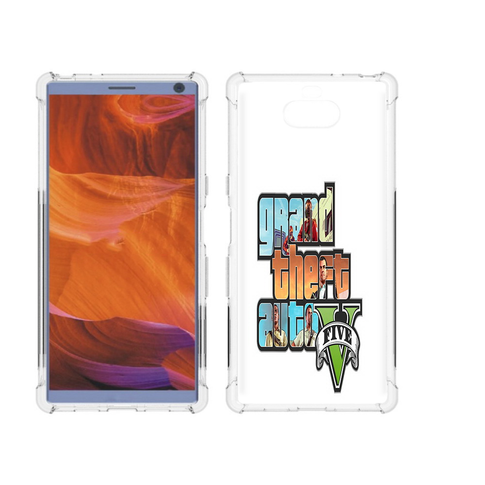 

Чехол MyPads Tocco для Sony Xperia 10 Plus игра гта, Прозрачный, Tocco