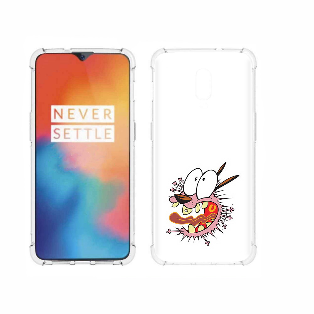 

Чехол MyPads Tocco для OnePlus 6T испуганный бобик, Прозрачный, Tocco