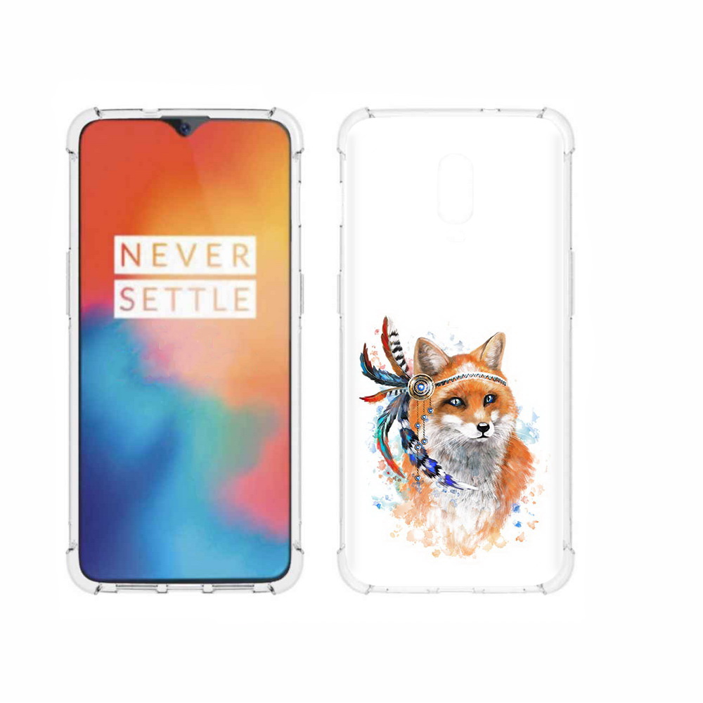 

Чехол MyPads Tocco для OnePlus 6T инду лиса, Прозрачный, Tocco