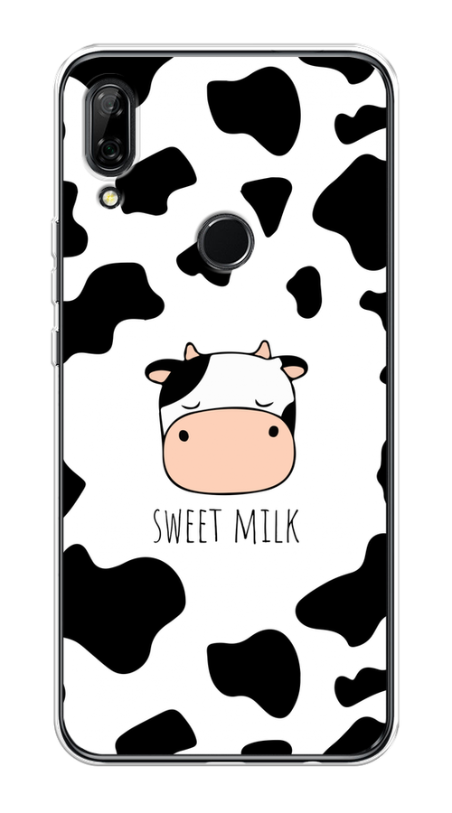 

Чехол на Honor 9X/Huawei P Smart Z "Sweet milk", Розовый;белый;черный, 69450-1