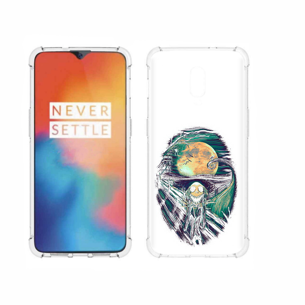 

Чехол MyPads Tocco для OnePlus 6T зубастое существо абстракция, Прозрачный, Tocco