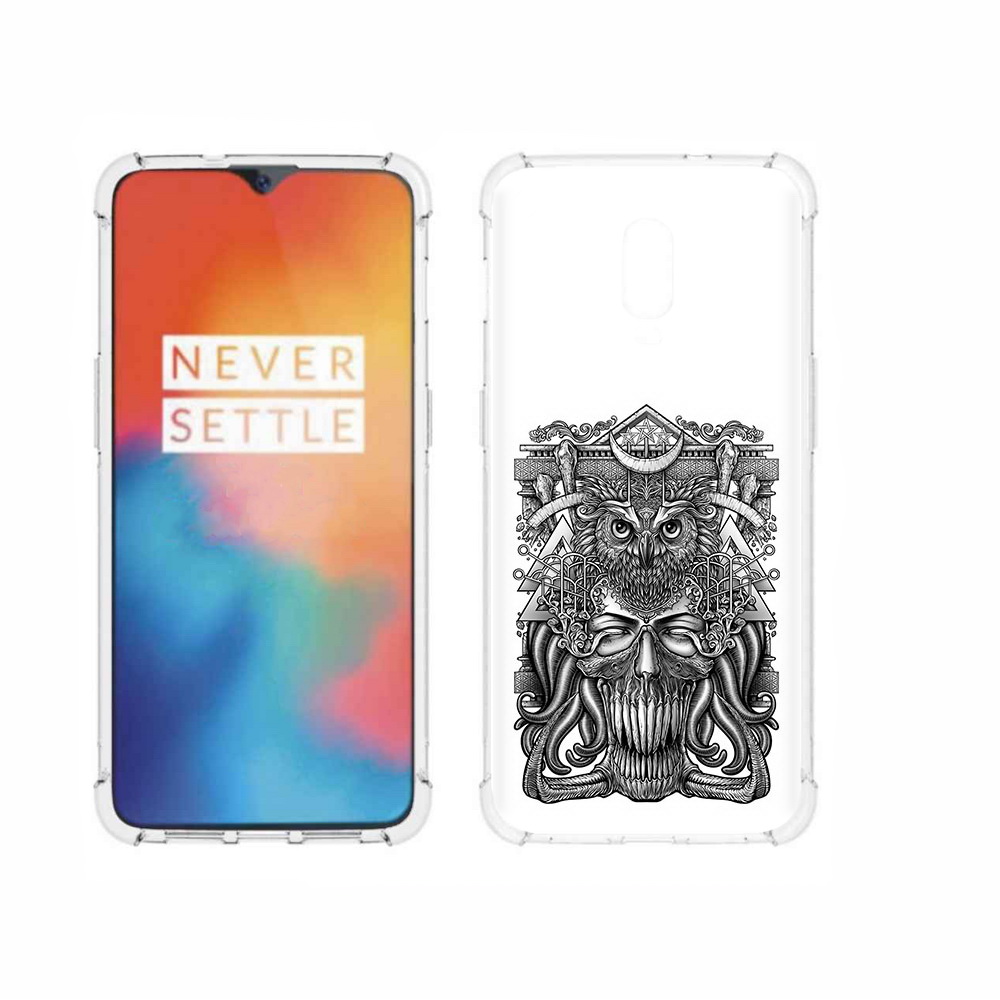 

Чехол MyPads Tocco для OnePlus 6T зубастая сова, Прозрачный, Tocco