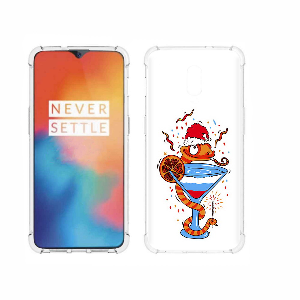 

Чехол MyPads Tocco для OnePlus 6T змейка, Прозрачный, Tocco