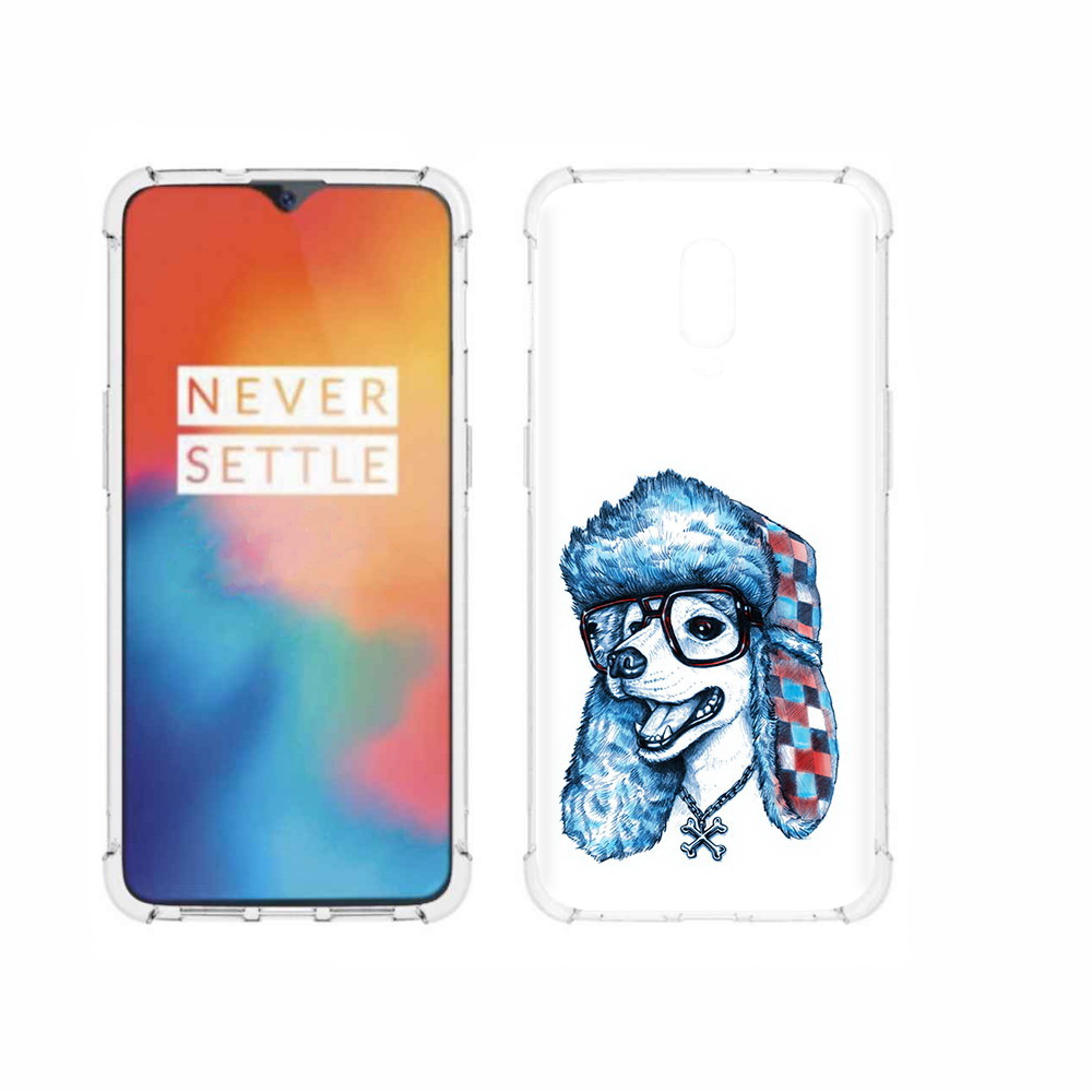 

Чехол MyPads Tocco для OnePlus 6T зимний пес, Прозрачный, Tocco