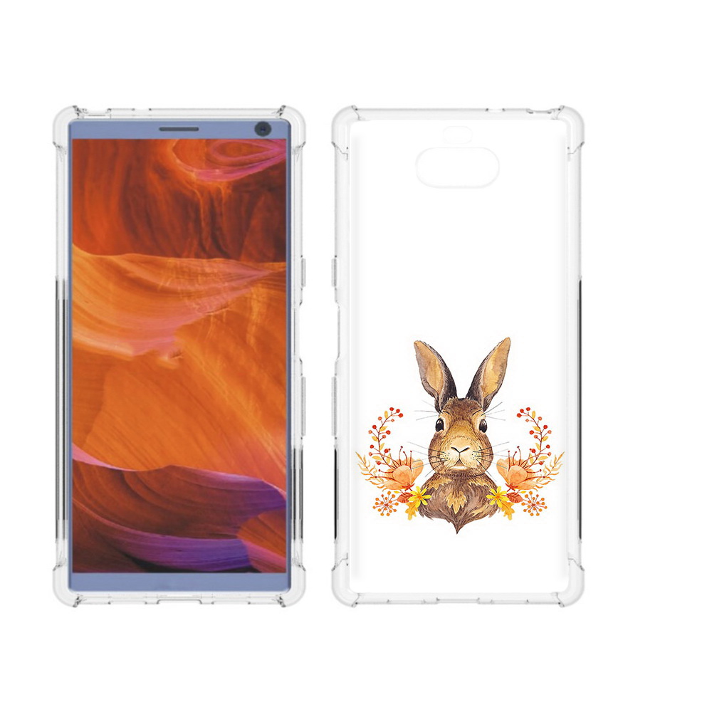 

Чехол MyPads Tocco для Sony Xperia 10 Plus зайка в цветах, Прозрачный, Tocco