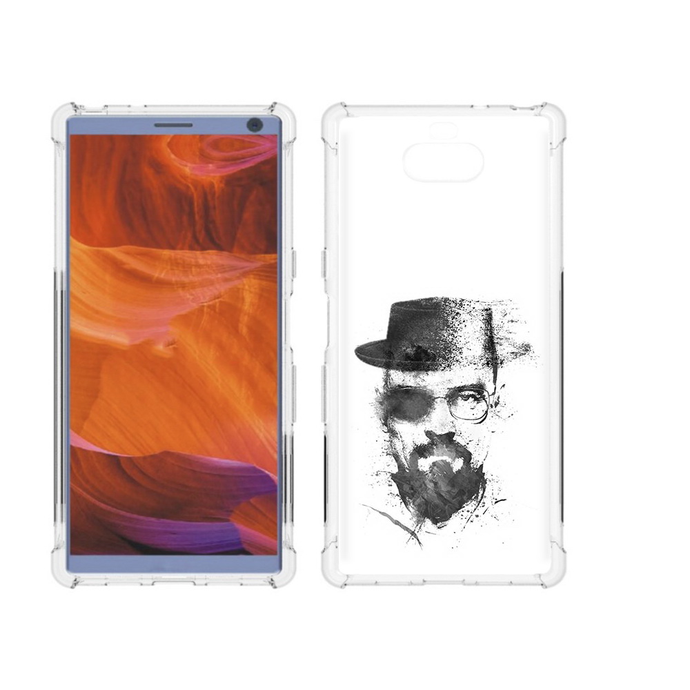 

Чехол MyPads Tocco для Sony Xperia 10 Plus загадочный человек, Прозрачный, Tocco