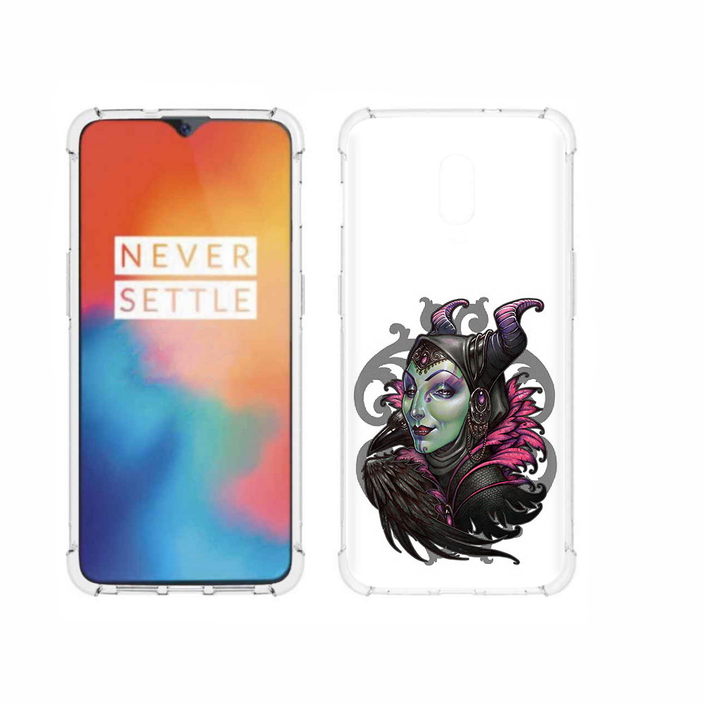 

Чехол MyPads Tocco для OnePlus 6T зеленая девушка с вороном, Прозрачный, Tocco