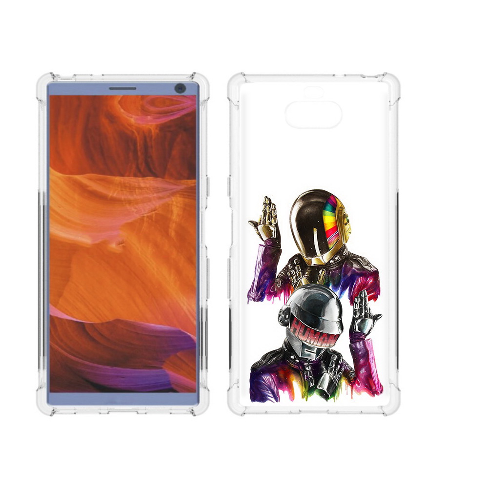 

Чехол MyPads Tocco для Sony Xperia 10 Plus диско космонавты, Прозрачный, Tocco