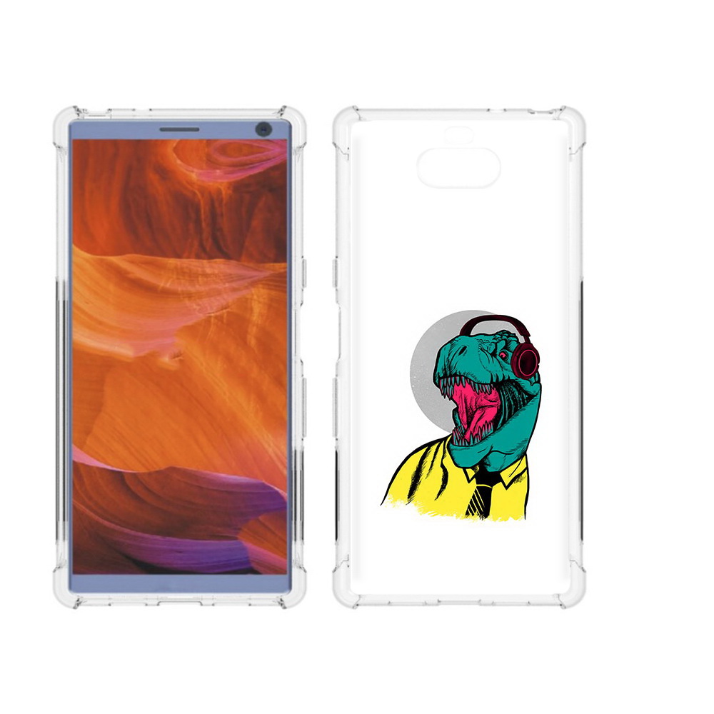 

Чехол MyPads Tocco для Sony Xperia 10 Plus дино, Прозрачный, Tocco