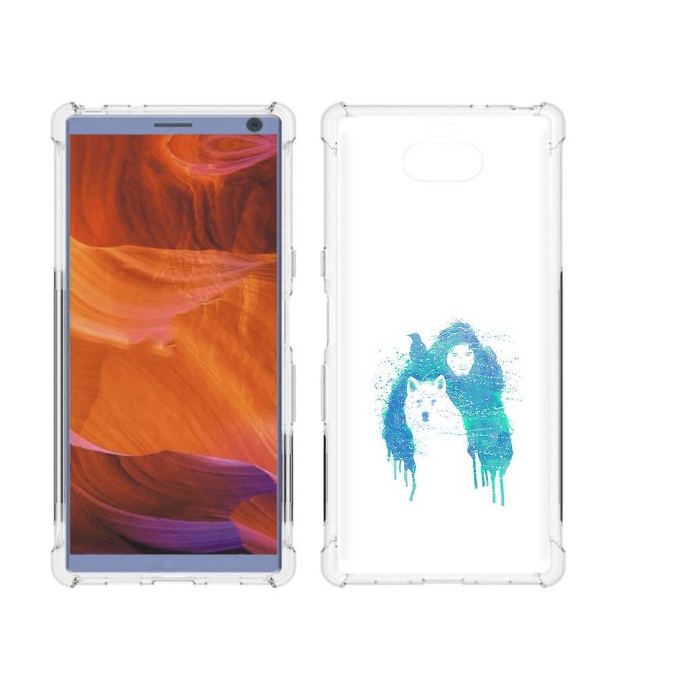 

Чехол MyPads Tocco для Sony Xperia 10 Plus джон сноу, Прозрачный, Tocco