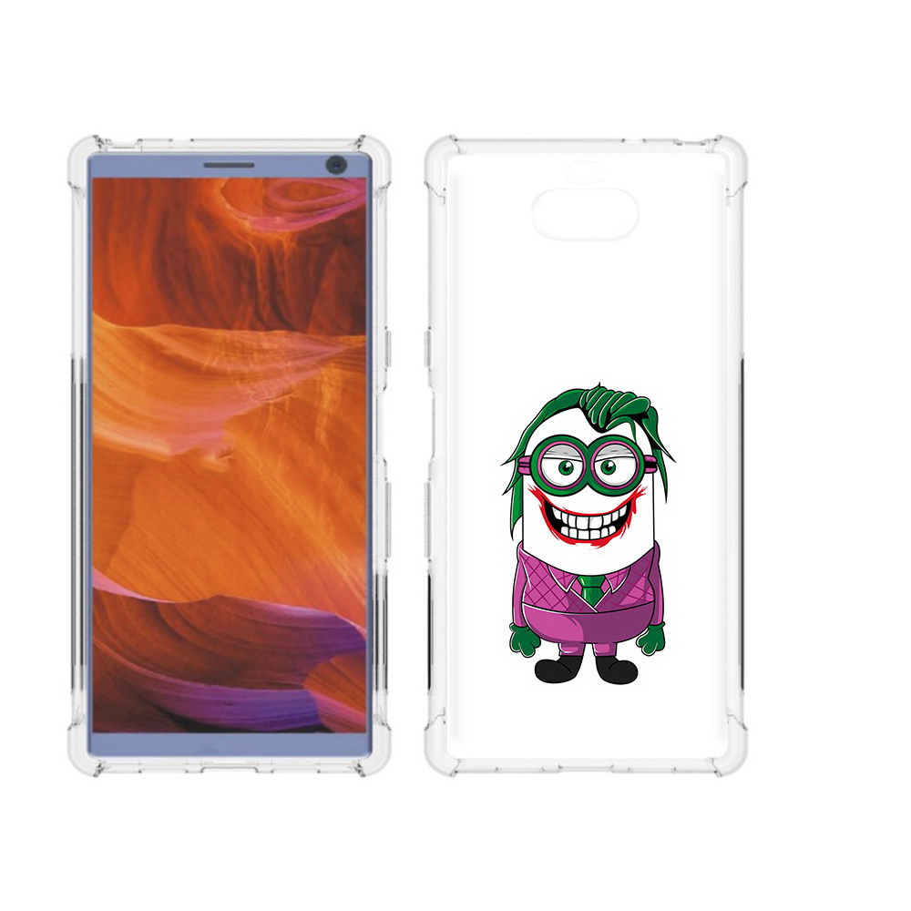 

Чехол MyPads Tocco для Sony Xperia 10 Plus джокер миньон, Прозрачный, Tocco