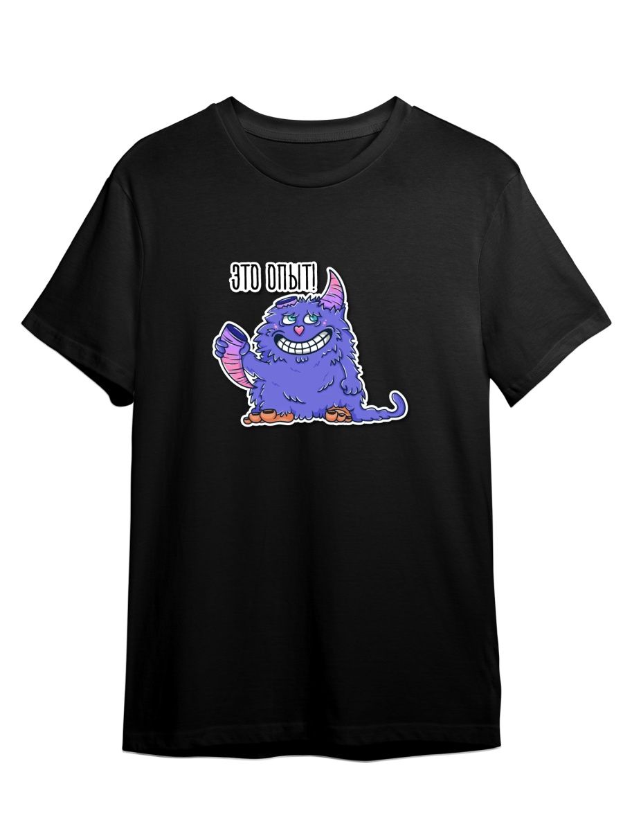 

Футболка унисекс СувенирShop Милые монстры/Мотивирующие фразы 8 черная S, Черный, "Милые монстры/Мотивирующие фразы" 8
