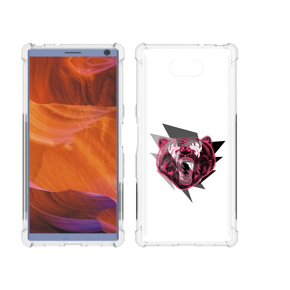 

Чехол MyPads Tocco для Sony Xperia 10 Plus грозовой медведь, Прозрачный, Tocco