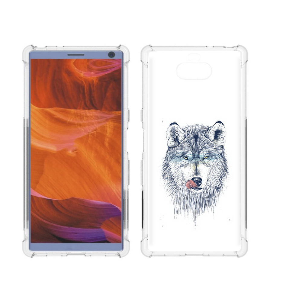 

Чехол MyPads Tocco для Sony Xperia 10 Plus голодгый волк, Прозрачный, Tocco