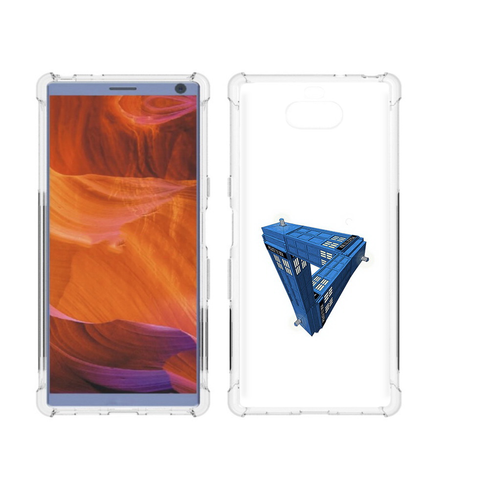 

Чехол MyPads Tocco для Sony Xperia 10 Plus головолока абстракция, Прозрачный, Tocco