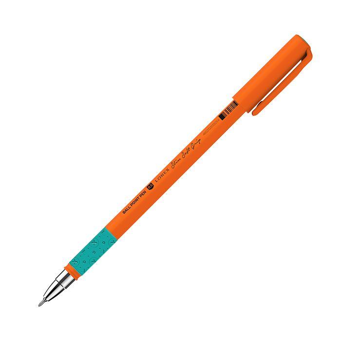 

Ручка шариковая Lorex Neon Slim Soft Grip 0.5мм синий цвет масляная основа 24шт